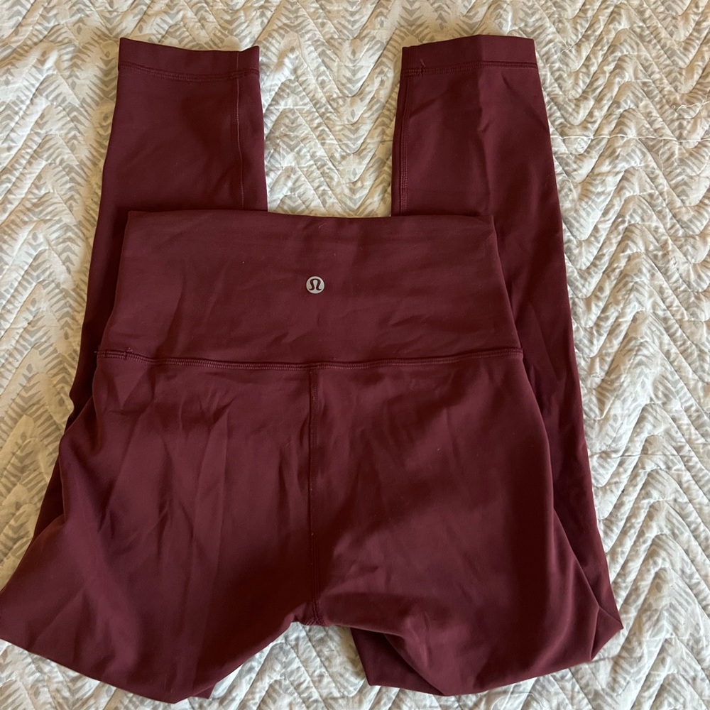 lululemon athletica Maroon Leggings